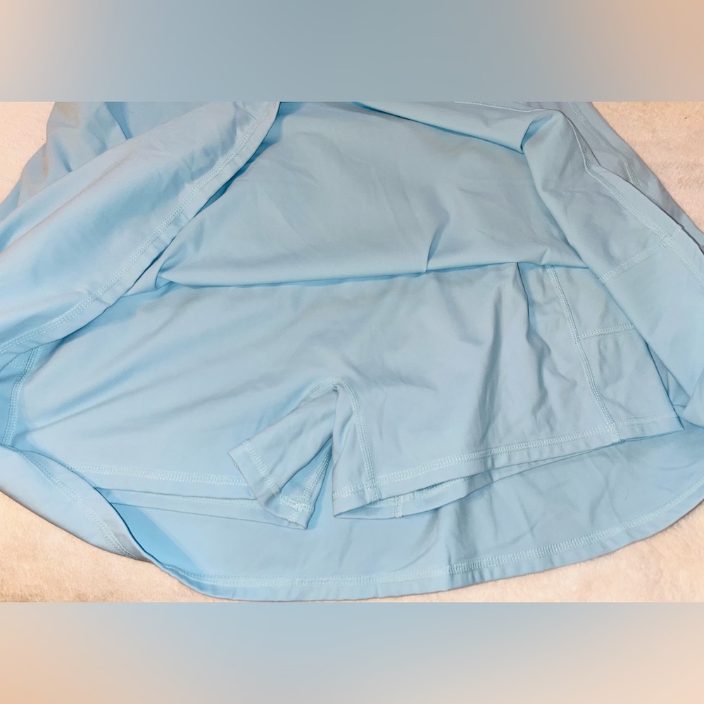 HALARA Sky Blue Slip Dress with shorts sz XL NEW!! - Picture 6 of 9